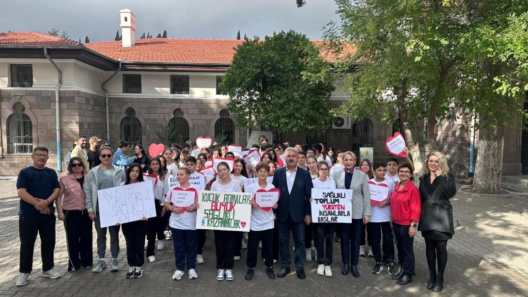 Şehit Kemal Ortaokulu Dünya Yürüyüş Günü Etkinliği Düzenledi